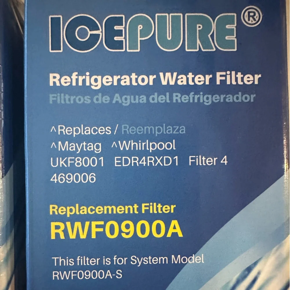 IcePure UKF8001 refrigerator water filter replacement, set of 5; RWF0900A. - Picture 4 of 4